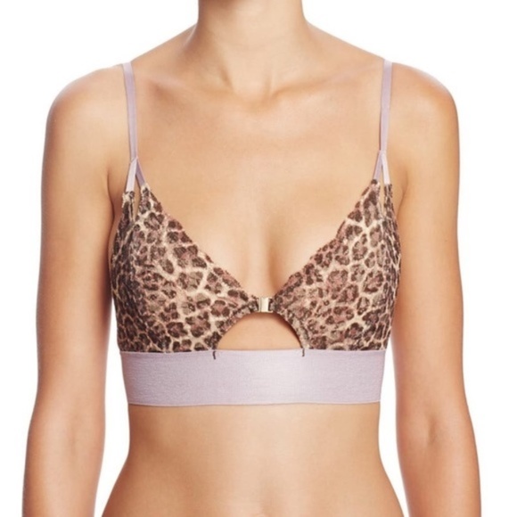 NWT Free People Wild One cheetah bralette Brown - Picture 3 of 8
